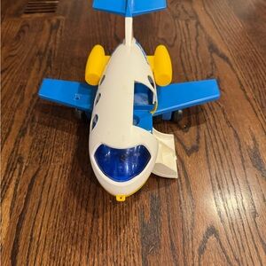Fisher-Price Blue and White Toy Jetliner Airplane